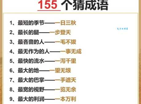 想猜出角竹光寿对应的成语?这些推理方法要知道