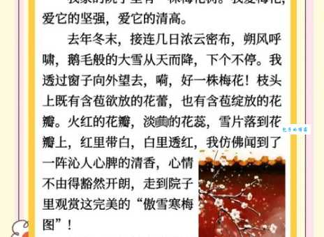梅花香自苦寒来意思解析，让你不再惧怕困难！