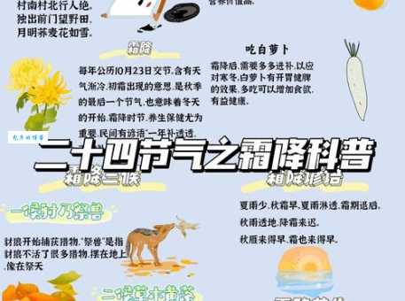 霜降节气的含义是什么？原来它有这些传统习俗！