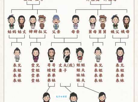 姐姐的儿子叫什么？一张图看懂亲戚称谓！