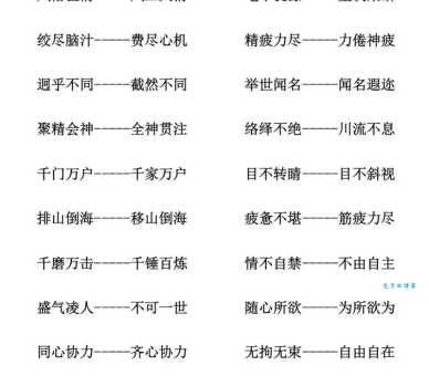 依旧的近义词大全：盘点最常用的几个词语