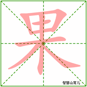 果字笔顺动画图解,带孩子快速掌握规范书写方法!