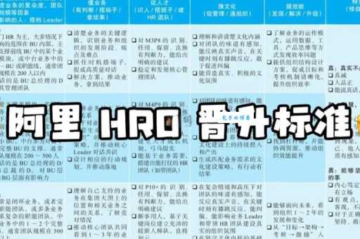阿里HRG是什么级别？了解阿里特色HR系统的岗位职级