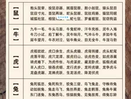 半斤八两打一最准确生肖答案，深度解析成语背后的生肖！