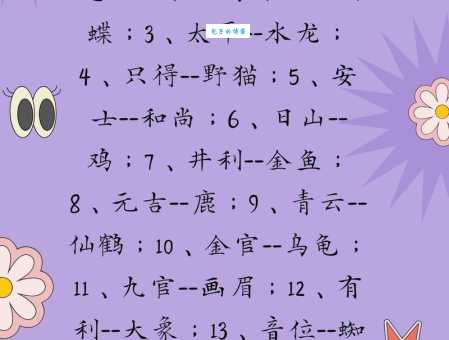 目光如豆无远见打一动物谜底揭晓,快来看看你猜对了没!