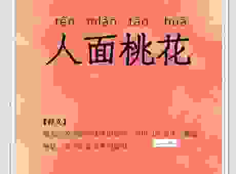 人面桃花相映红是哪个成语的谜底？学会这个成语不再犯错