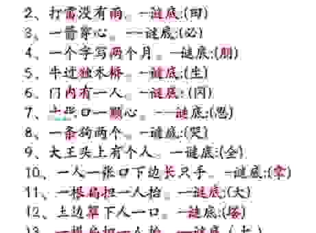 百里挑一两倾心打一字的正确答案原来是这么简单