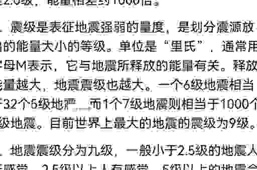 地震震级一共分为几个等级？科普知识轻松懂